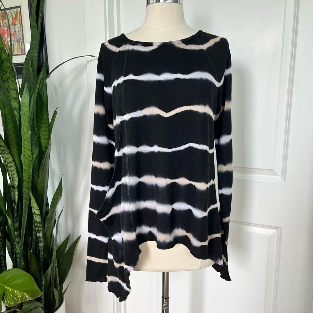 Hard Tail Black Tie-Dye Women's Top